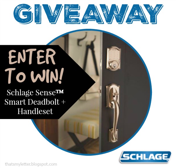 schlage sense smart deadbolt giveaway