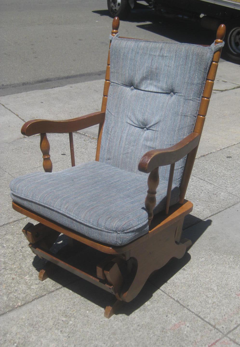 SOLD - Wooden Glider Chair w/ Cushions - $80 | 996 x 1438 · 184 kB · jpeg