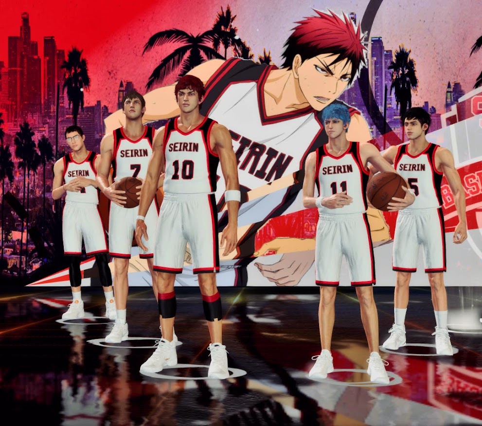 Seirin Team Cyberfaces Pack (Kuroko no Basket) by Acheritt | NBA 2K22
