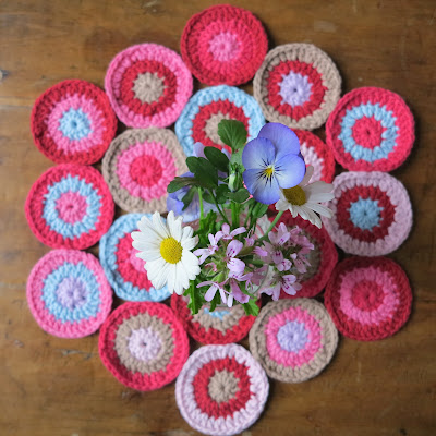 ByHaafner, crochet, circles, bright