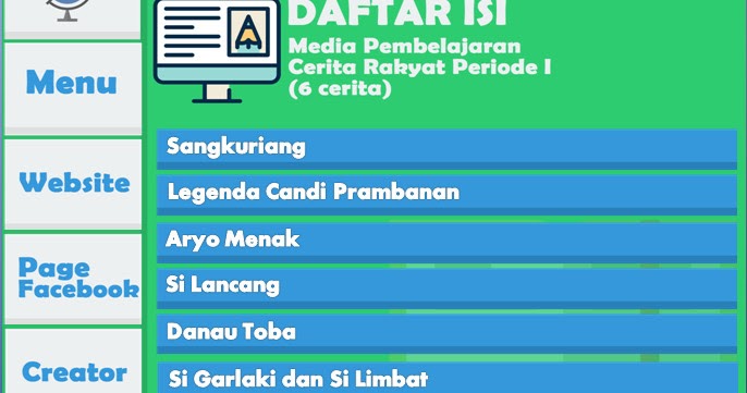 Media Pembelajaran Cerita Rakyat Periode I Terbuat dari 