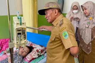 Kasus DBD Meningkat Wabup PALI Tinjau Langsung Pasien DBD Di RSUD Talang UBI