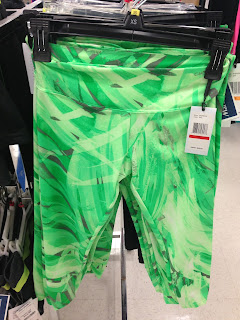 Style Athletics Bright Pattern Workout Pants Lime Green