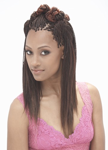 Micro braids hairstyles