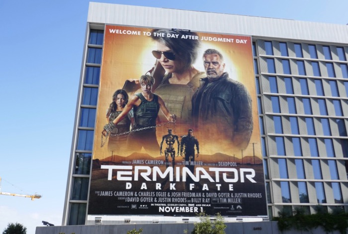 Terminator Dark Fate movie billboard