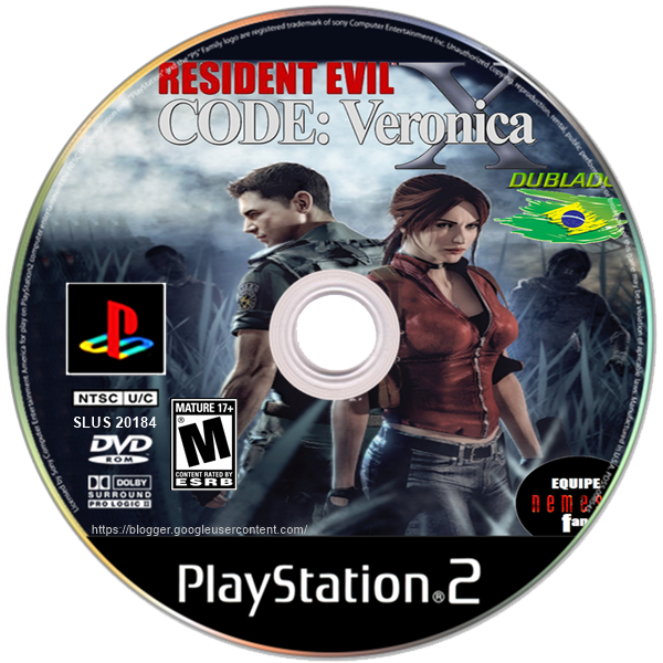 Resident Evil Code Veronica X (PS2) DUBLADO em Português do Brasil 