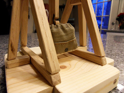 Wood Desktop Scale Trebuchet