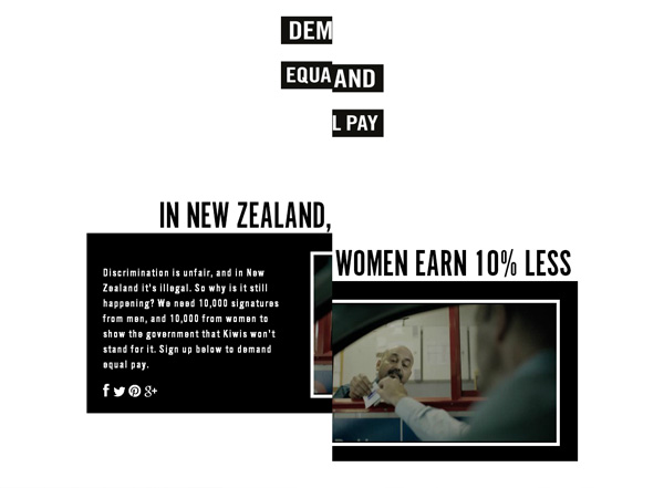 Demand Equal Pay - Desain Web Keren