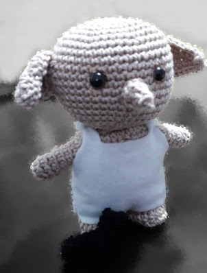 Amigurumi Dobby Elfo Harry Potter Hogwarts Crochê