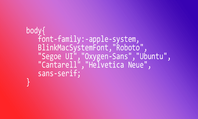 Penggunaan System Font Sebagai Solusi Untuk Menghilangkan Loading Dari Font