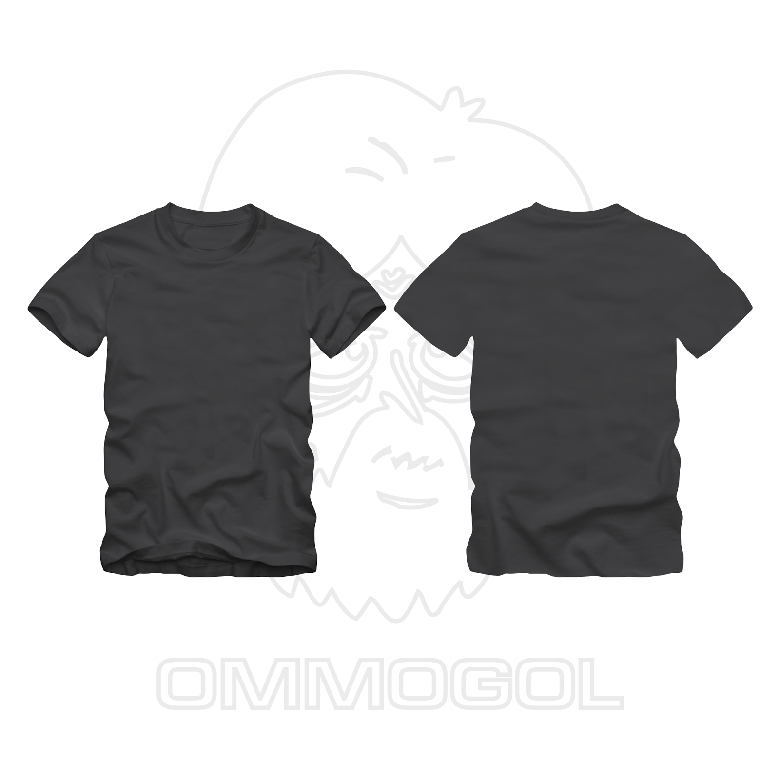 Download Template Kaos Blank Tshirt Desain Kaos Vector Cdr Ai