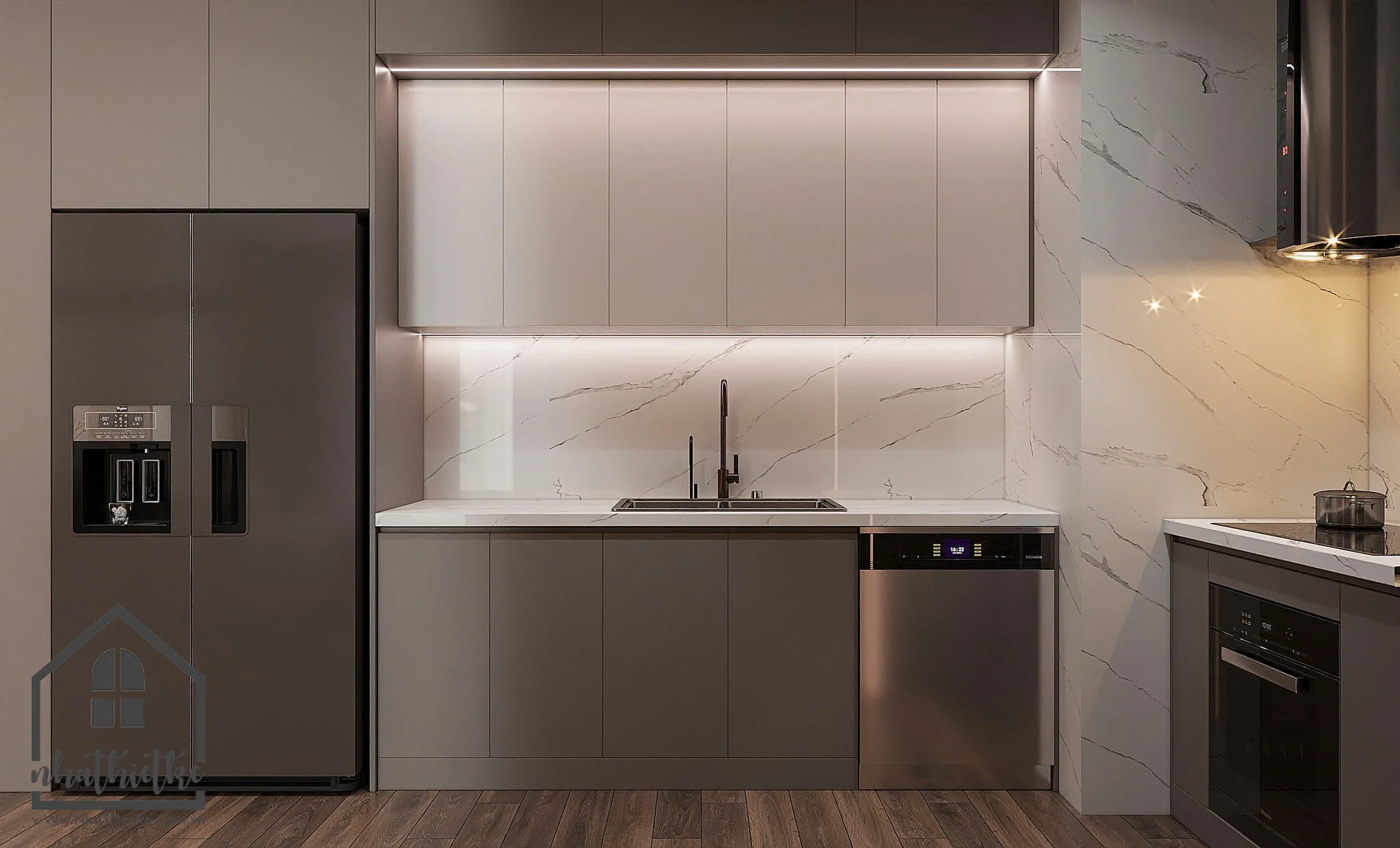 Thiết kế nội thất căn hộ 2PN tòa TC1 Vinhomes Smart City