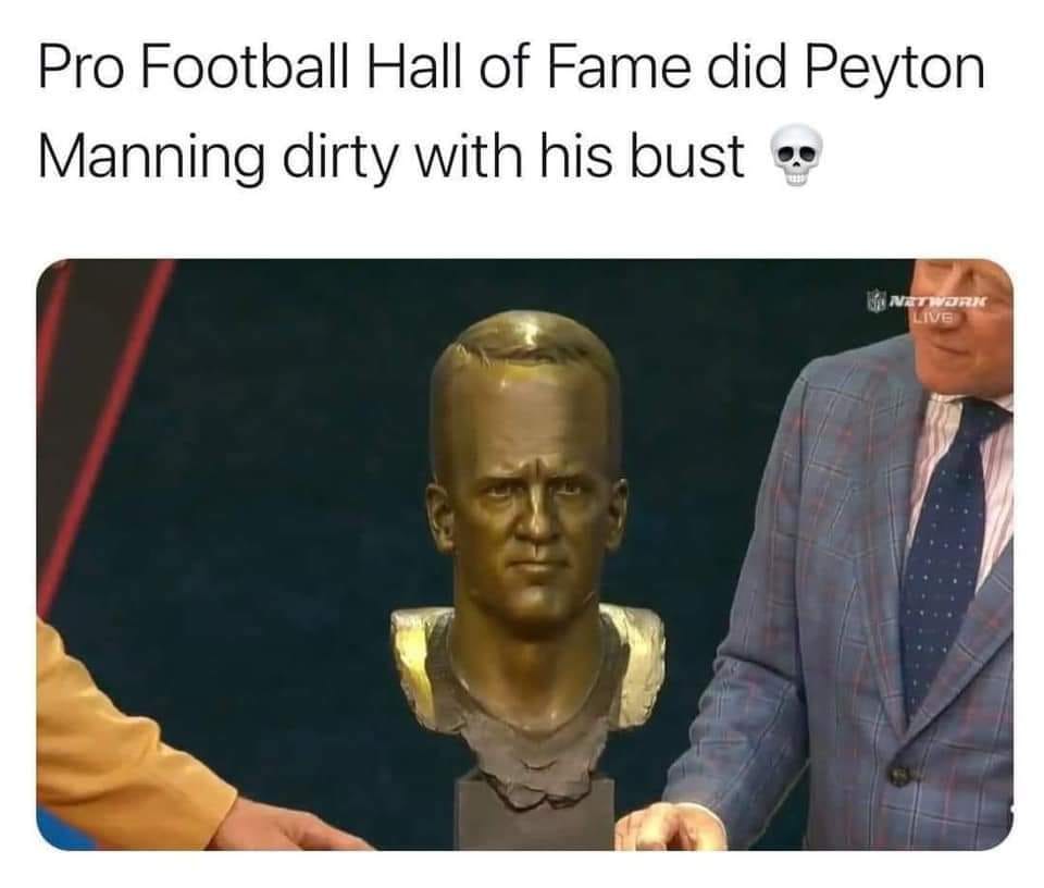 Pro Football Hall of Fame did Peyton Manning with his but