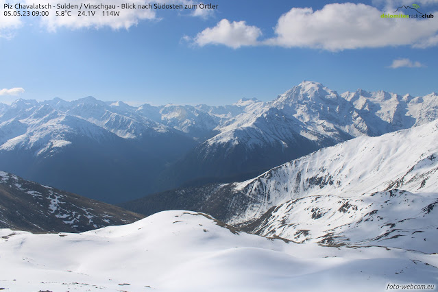 Manto nevoso sotto il Piz Chavalatsch – Solda, con vista verso sudest. (Quelle: https://www.foto-webcam.eu/webcam/chavalatsch/)