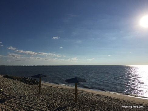 Chesapeake Bay Bridge Tunnel in the distance