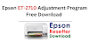Epson ET-2710 Adjustment Program Free Download