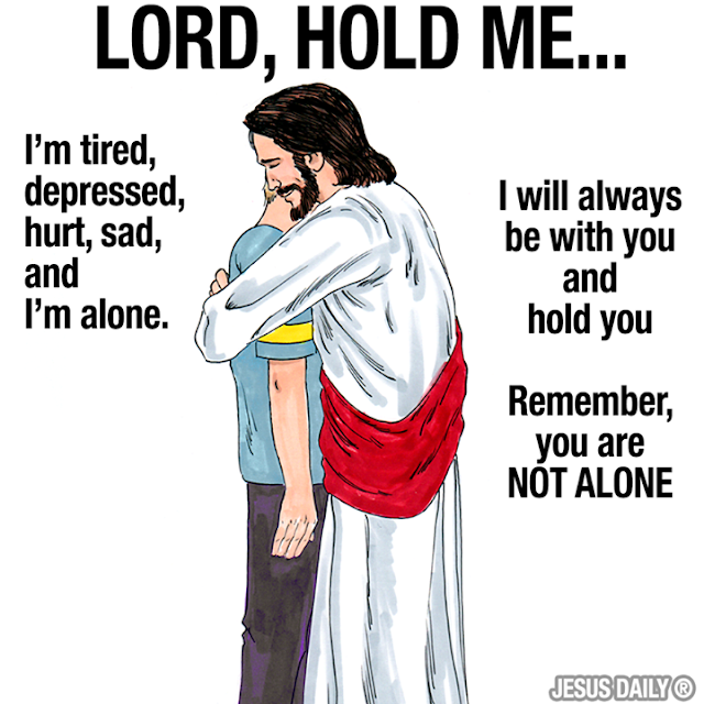 Jesus will hold you clip art - power point background