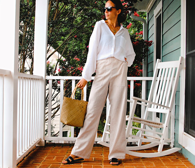 DIY: Sew Wide Leg Linen Pants