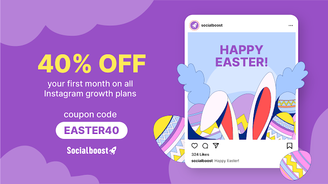 40% off for this Easter on Instagram Growth Service