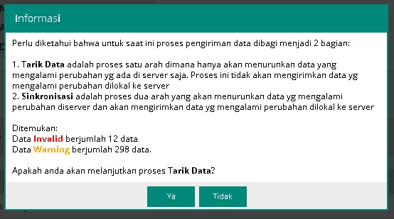 tarik data dan sinkronisasi dapodik