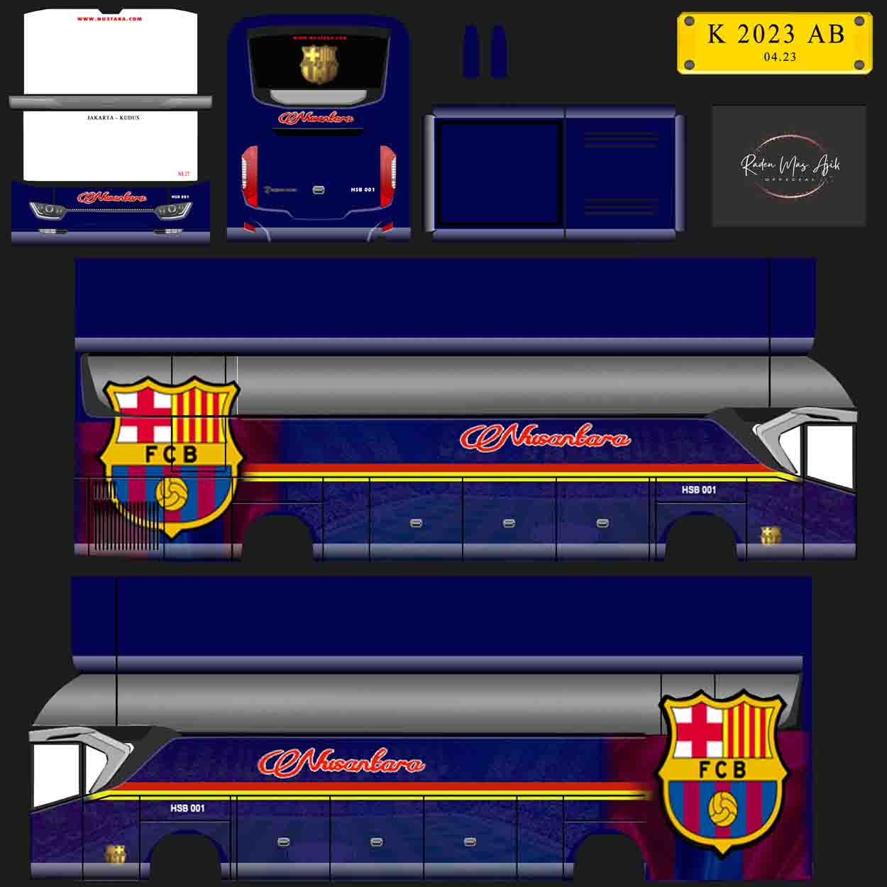 download livery bus barcelona