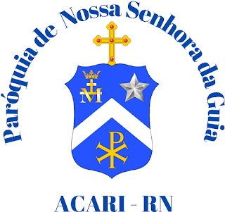 Brasão da paróquia de Nossa Senhora da Guia de Acari (imagem disponível no perfil da paróquia no Facebook).