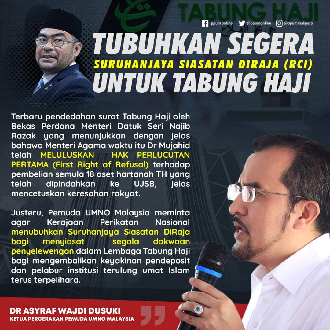 Pemuda UMNO Gesa Kerajaan Pimpinan TS Muhyiddin Tubuhkan ...
