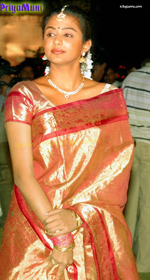 Priyamani in Kancheepuram Silk Saree