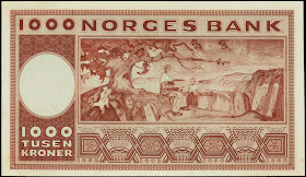 Norwegian 1000 kroner note Edvard Munch