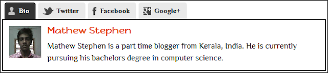 Author Box Widget For Blogger