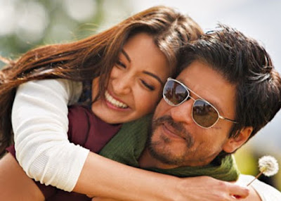 Shah Rukh khan with actress Anushka sharma in Jab Tak Hai Jaan