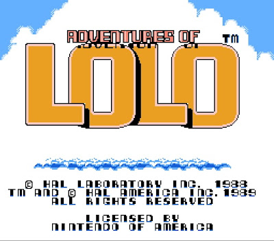 Adventures of Lolo title screen