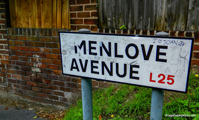Menlove Avenue, Liverpool, onde John Lennon morou
