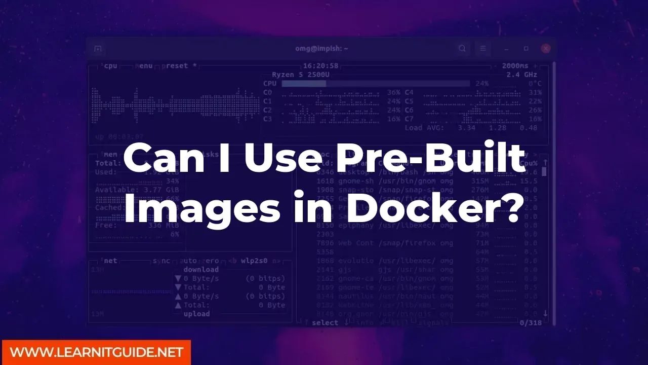 Can I Use Pre-Built Images in Docker