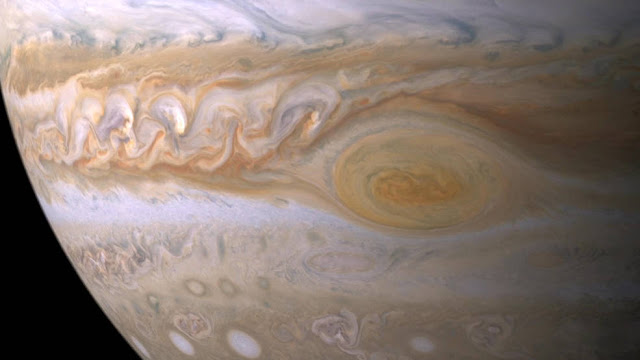 বৃহস্পতির গ্রেট রেড স্পট।THE GREAT RED SPOT OF JUPITER. 