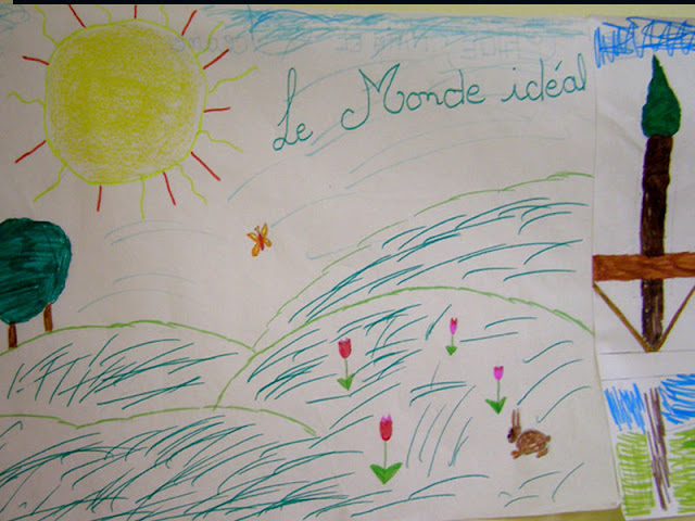 le monde idéal dessin d'enfant