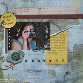 12x12 modern scrapbook layout for a sketch challenge using Periphery collection by Basic Grey