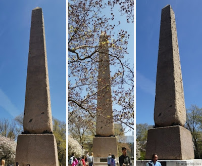 El obelisco egipcio del Central Park de Nueva York.