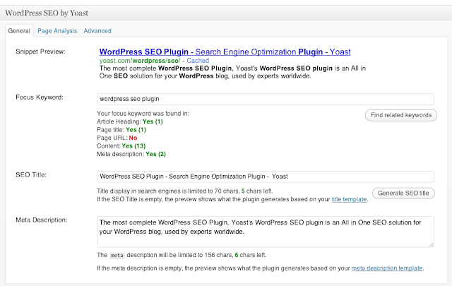 Wordpress SEO Plugin