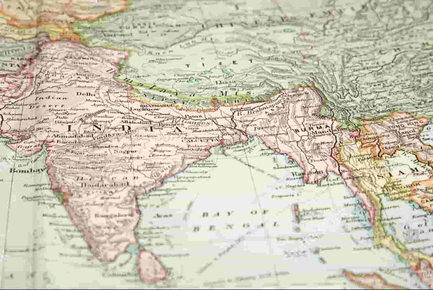 Old Map of India