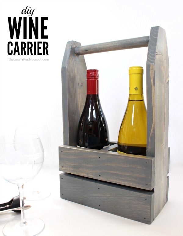 diy wine carrier with free plans