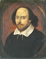  pintura de busto de Shakespeare 