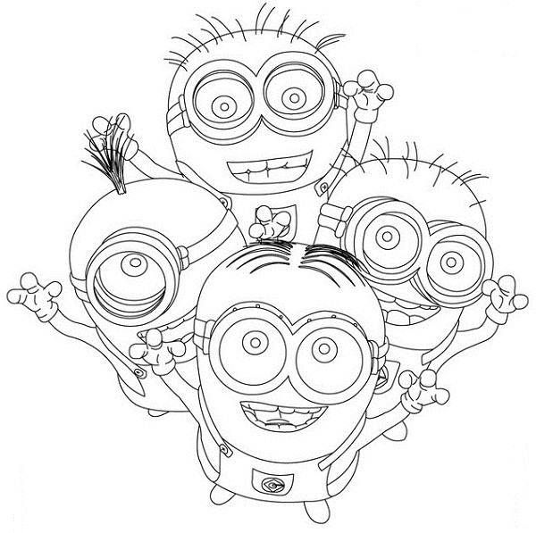 Download FUN & LEARN : Free worksheets for kid: Minions Free Coloring Pages ภาพระบายสี มินเนียน