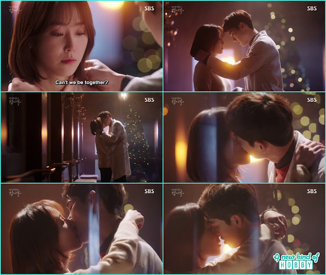 passtionate kiss of dong joo and seo jung - Romantic Doctor Kim - Episode 14