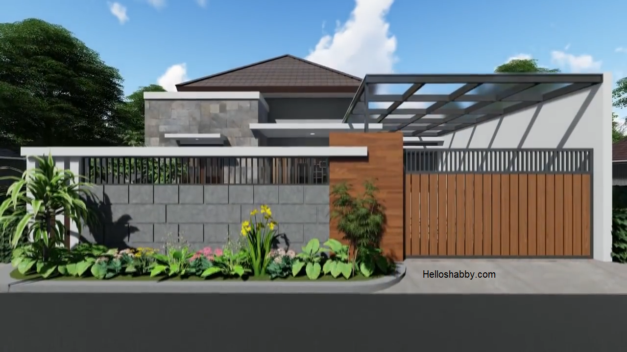  Desain  Rumah  Modern Terbaru Ukuran  10 x 20 M dengan  3  