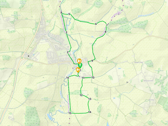 Map for Walk 170: Standon East Loop Created on Map Hub by Hertfordshire Walker Elements © Thunderforest © OpenStreetMap contributors There is an interactive map below these directions