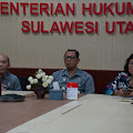 Kanwil Kemenkumham Sulut Terima TPI Inspektorat Jenderal Pada Entry Meeting Desk Evaluasi Satker menuju WBK