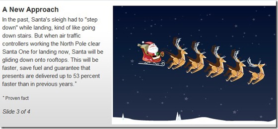 Santa landing
