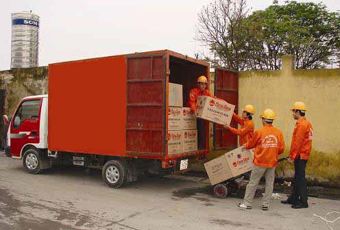 Dịch vụ chở hàng hóa tại Hà Nội