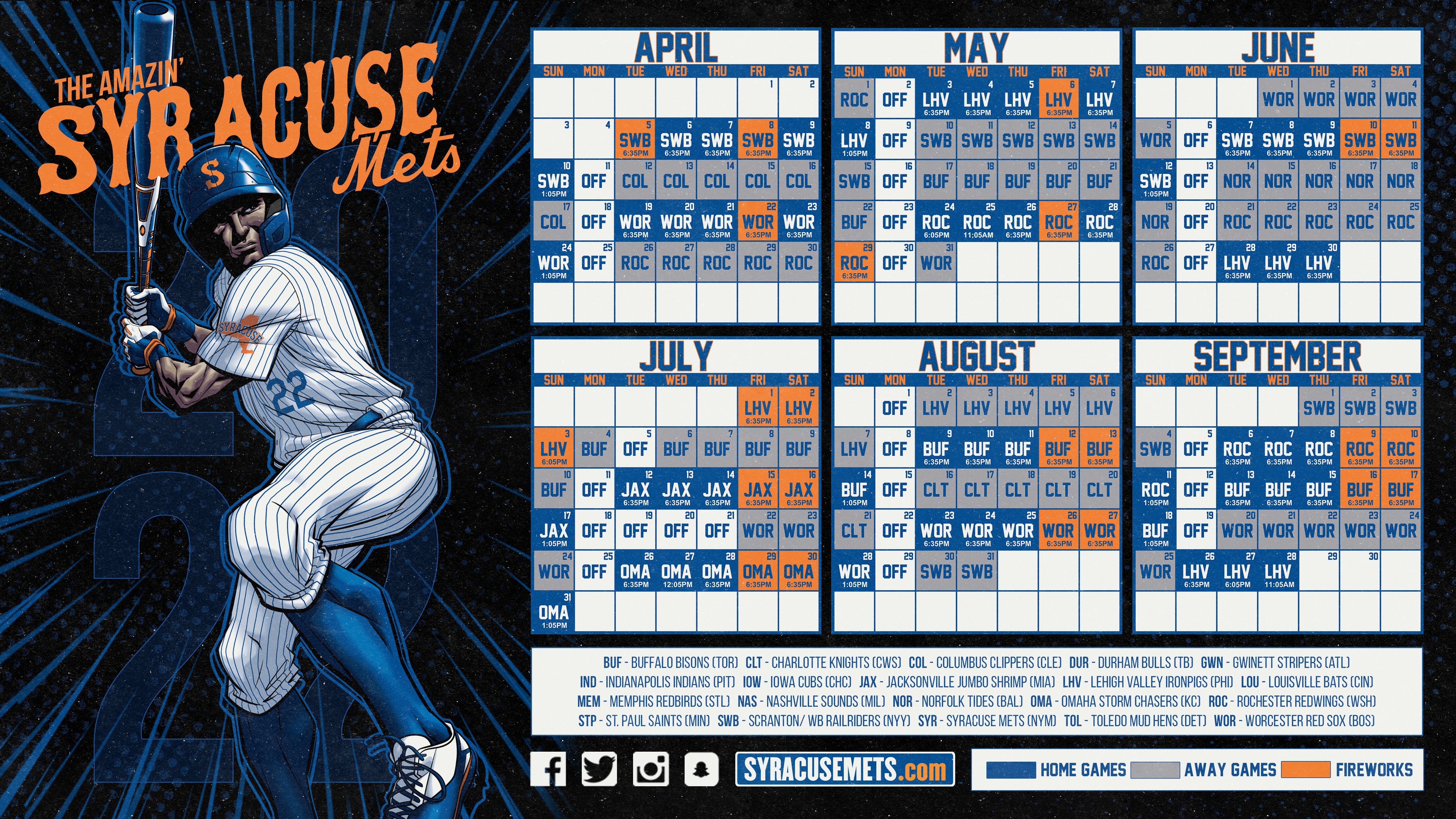 Mets 2022 Schedule Mack's Mets: Press Release: Six Games Added To Syracuse Mets 2022 Schedule